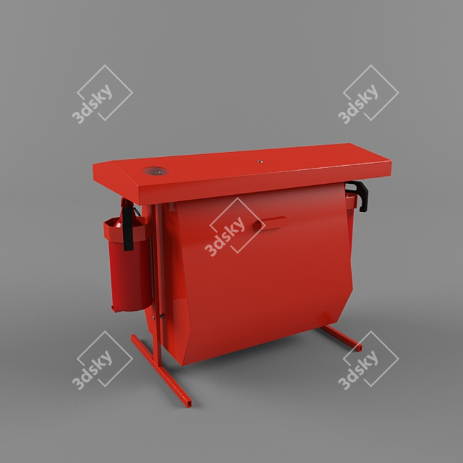 Fire Booth "Combi" - Ultimate Safety Solution 3D model image 1