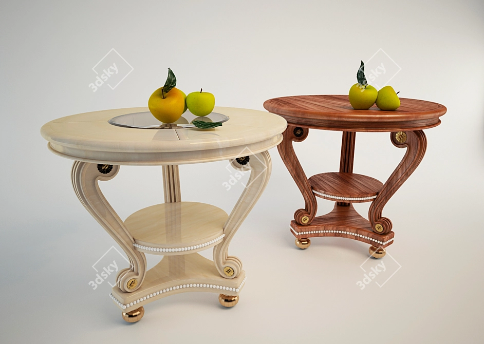 Compact Round Table - 60cm 3D model image 1