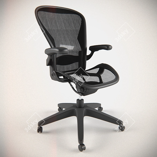 ErgoLuxe Workmate Chair 3D model image 1