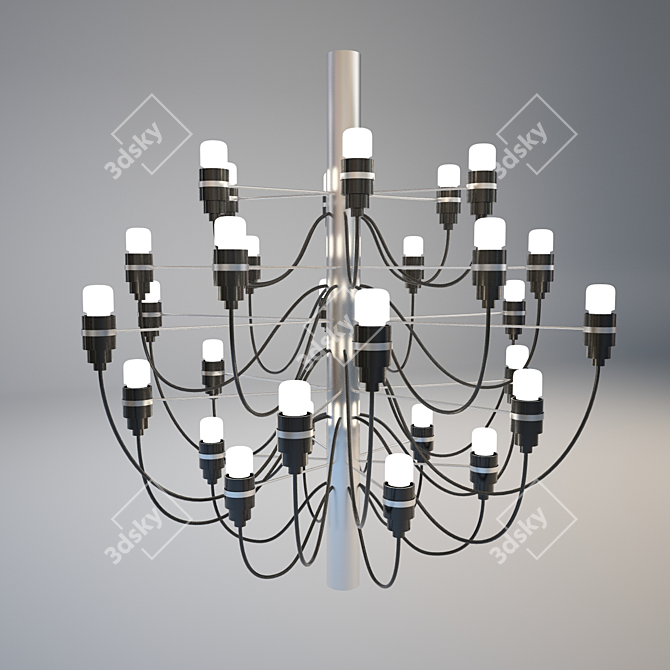 Elegant Artpole Chandelier 3D model image 1