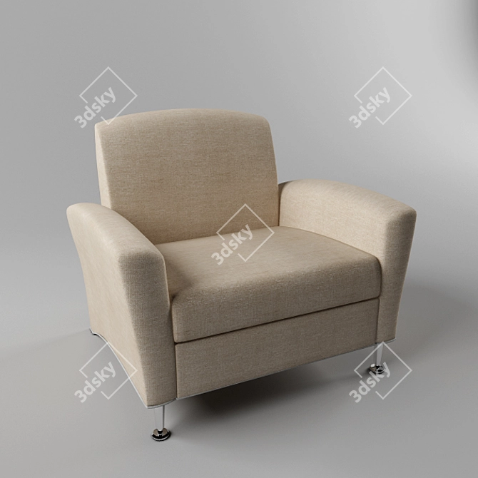 Ultimate Comfort FlexSteel Chair 3D model image 1