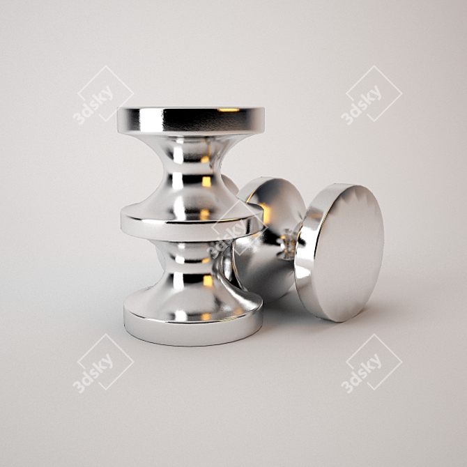 Elegant Bishop Stool 3D model image 1