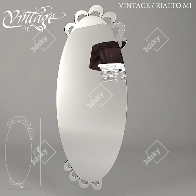 Retro Rialto MI Collectible 3D model image 1