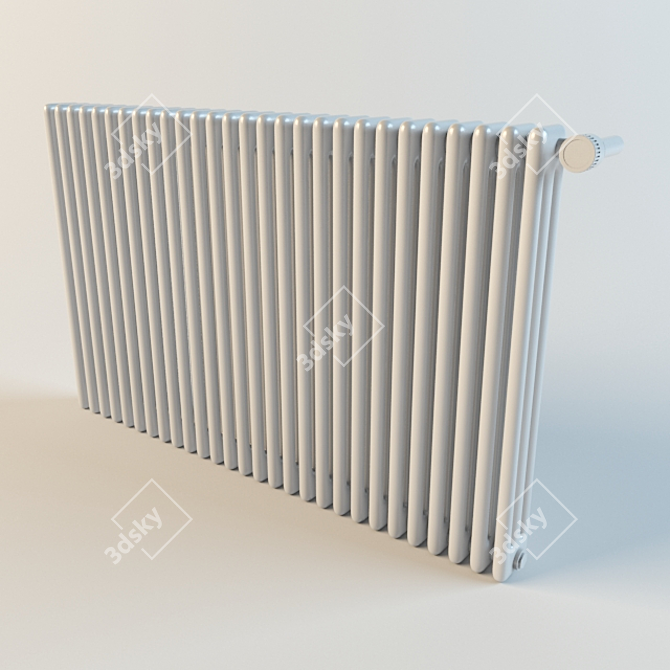 Sleek Window Radiator 3D model image 1