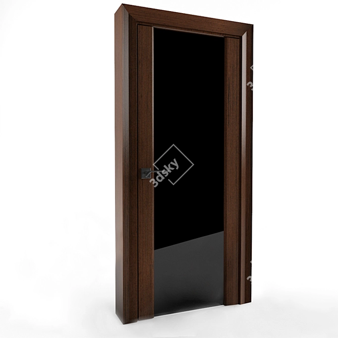 Modern Interior Door Set with Multiple Textures 3D model image 1