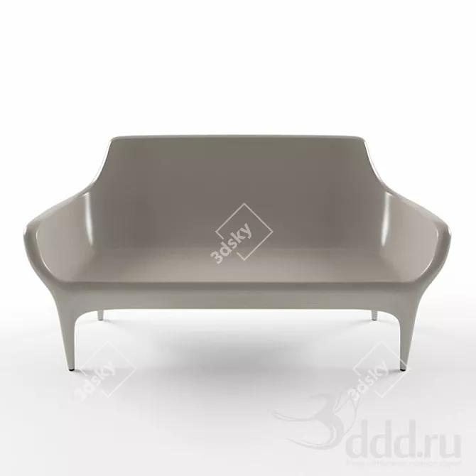 Showtime Sofa: Deluxe Double Seating 3D model image 1