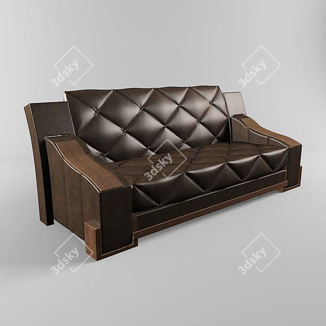 Luxury Leather Sofa
Elegant Leather Couch
Modern Leather Loveseat
Classic Leather Settee
Sleek Leather 3D model image 1