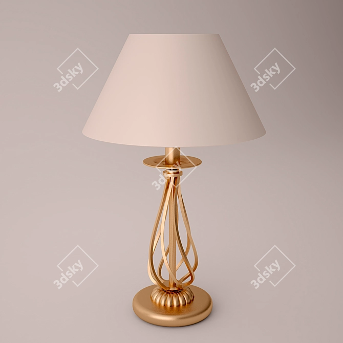 Sleek Spiral Lamp 3D model image 1