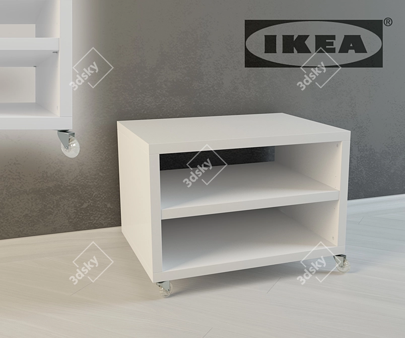 Modern Bedside Cabinet ODDA 3D model image 1