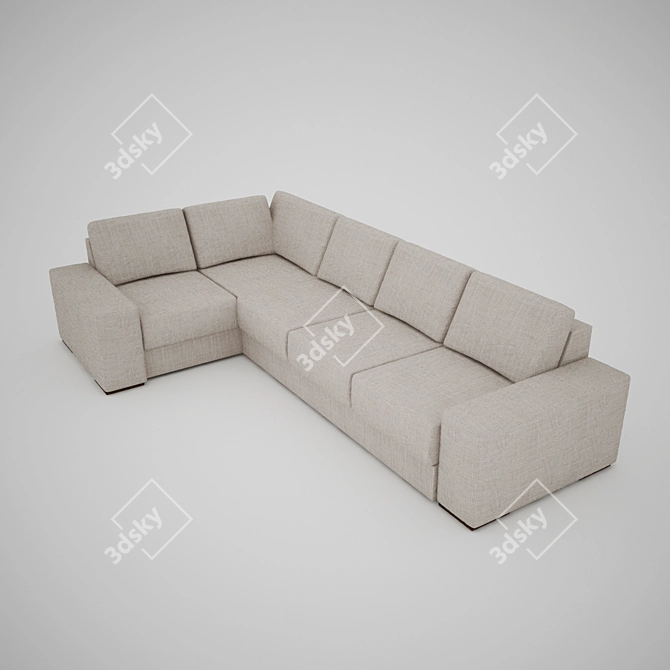 Kalinka Enjoy: Stylish Corner Sofa 3D model image 1