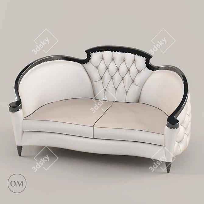 Elegant OM Sofa by Eclettica 3D model image 1