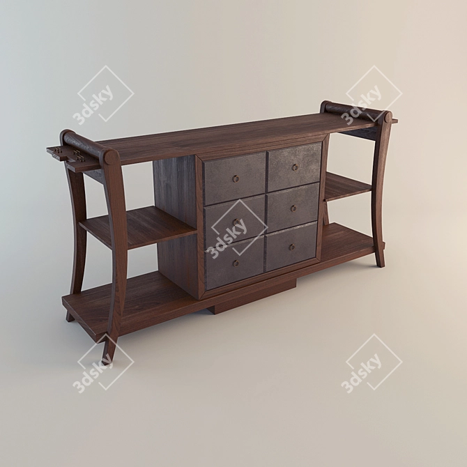 Elegant Pacific No 17 Cupboard 3D model image 1