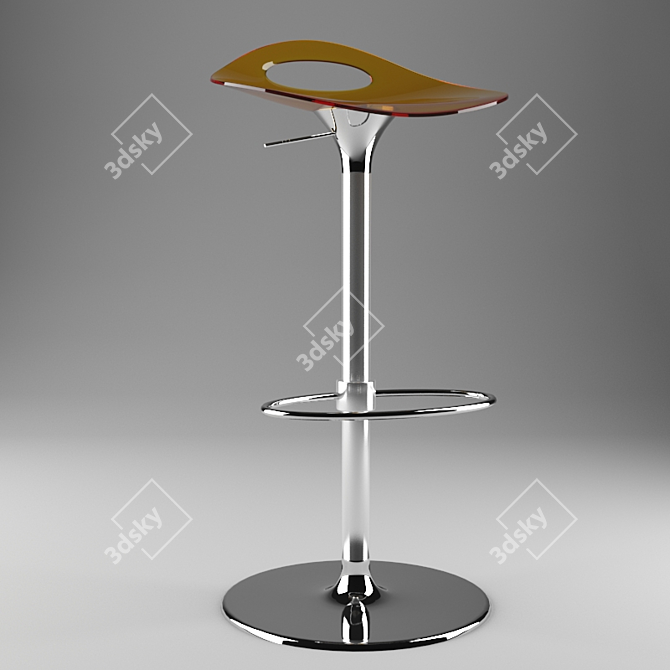 Sleek Bar Chair for Kitchen or Bar 3D model image 1