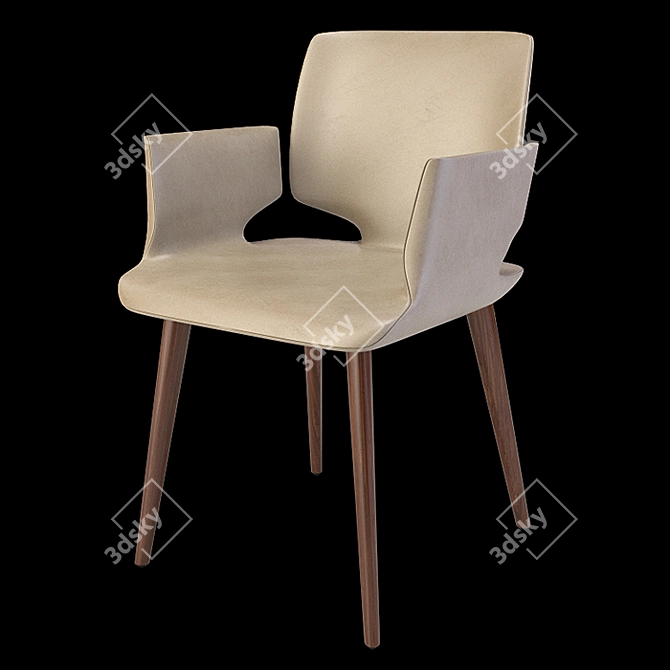 Team 7 Aye Chair: Sleek and Satisfying 3D model image 2