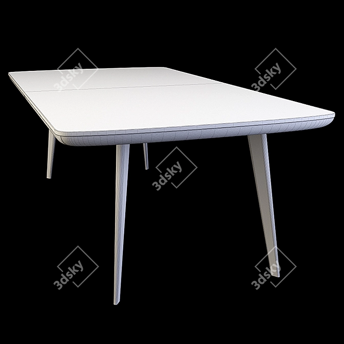 Elegant Flaye Table: L-2000mm, W-1000mm, H-710mm 3D model image 4