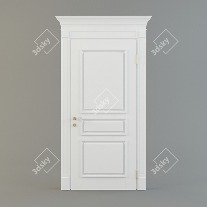 Olga Door: Exquisite Design, Crafted to Perfection 3D model image 1