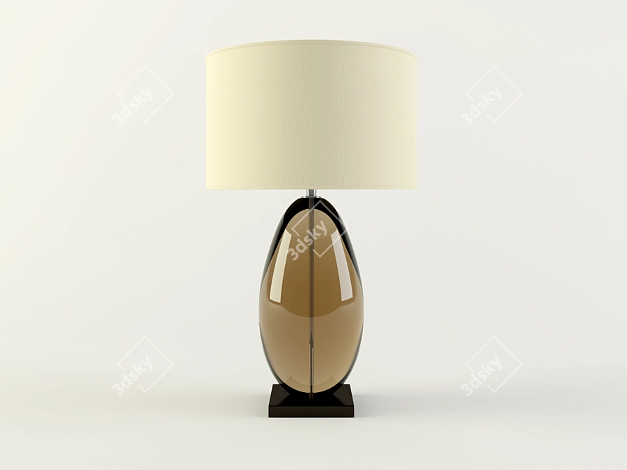 Elegant Table Lamp: Porta Romana 3D model image 1