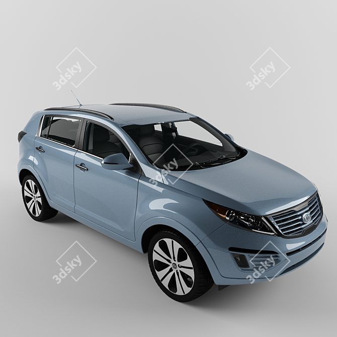 Wheel Textured Kia Sportage 3D model image 1