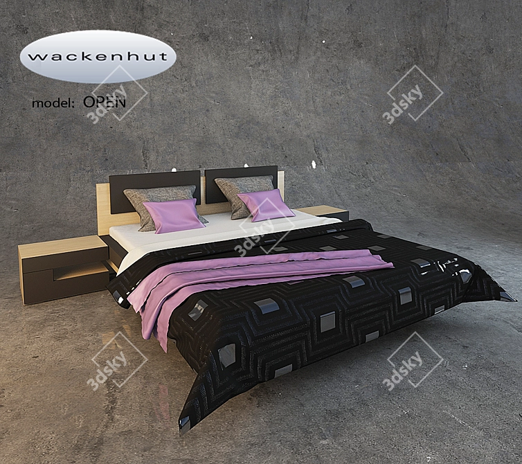 WAKENHUT OPEN: Sleek Bedroom Furniture 3D model image 1