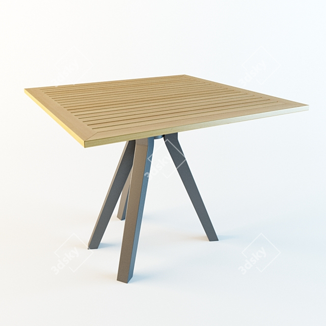 Modern Dining Table: W90cm L90cm H74cm 3D model image 1