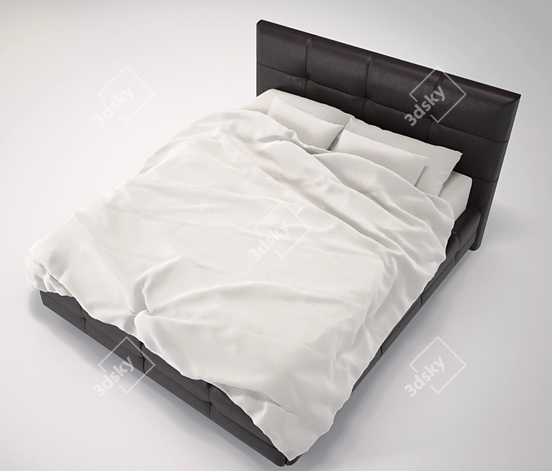 Everyday Comfort Bed 3D model image 1