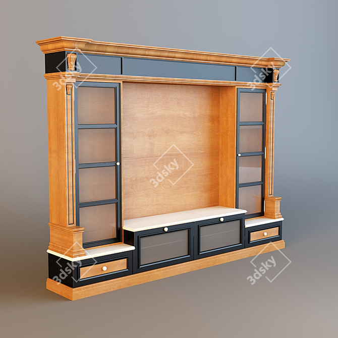 Customized Sketch-Based Wardrobe 3D model image 1