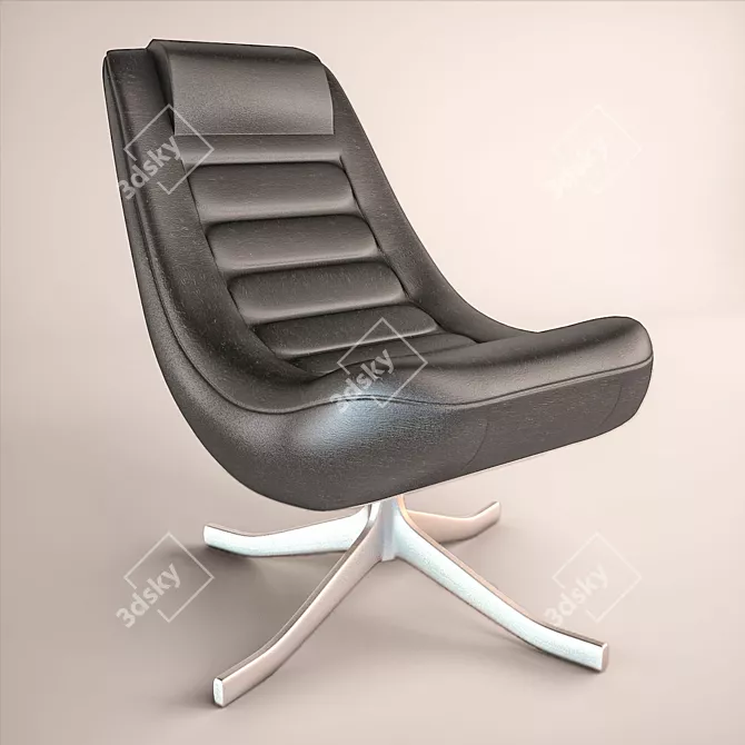 Italian Alias Chair: Stylish Design 3D model image 1