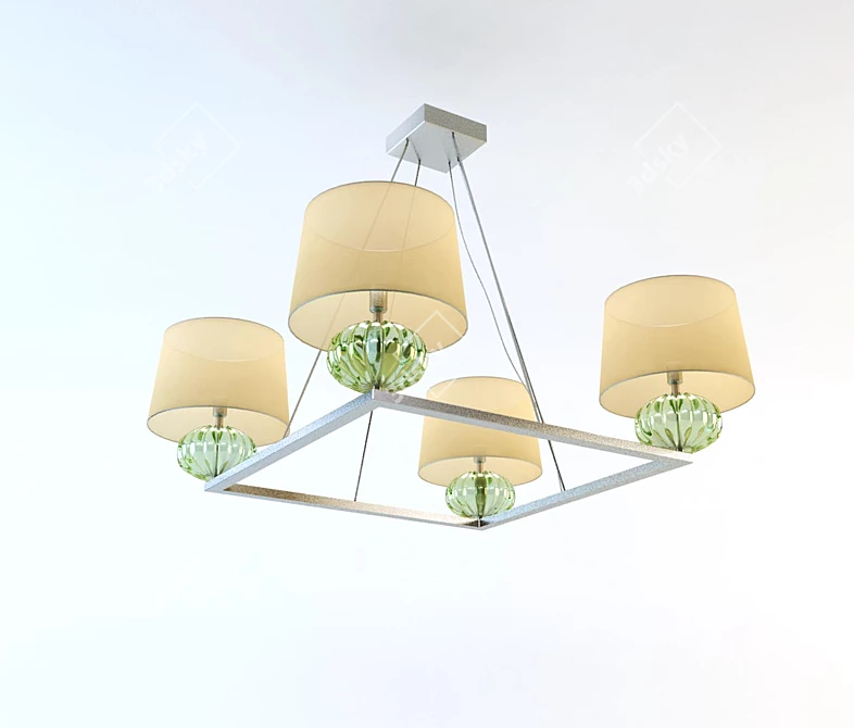 Glamour Matrioska Chandelier | Barovier&Toso 3D model image 1