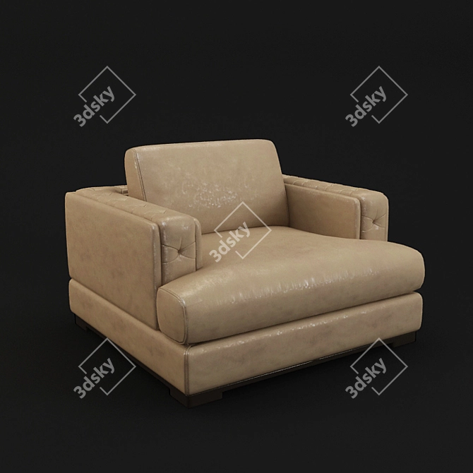 Luxury Comfort Chair 3D model image 1