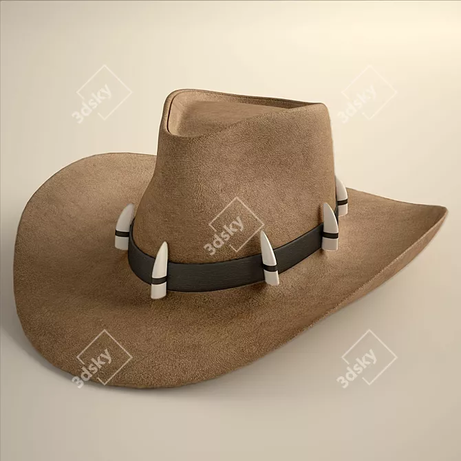 Classic Cowboy Hat: Stetson 3D model image 1