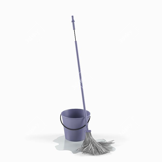 Efficient Cleaning Mop 3D model image 1