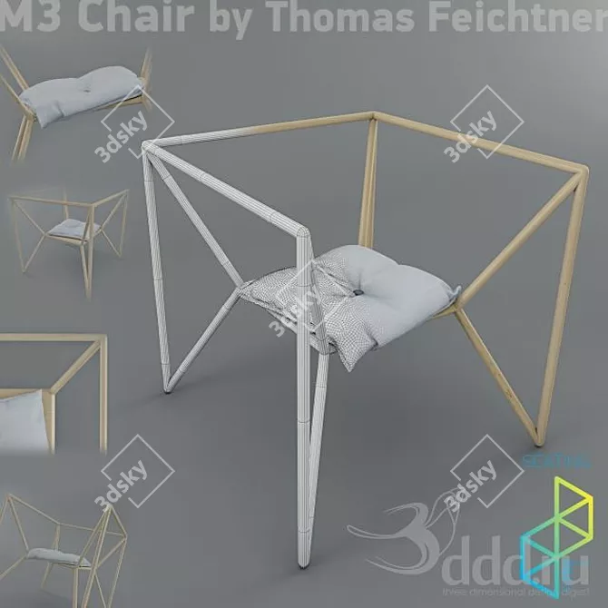 SmartSpace Chair: Innovative Design 3D model image 1