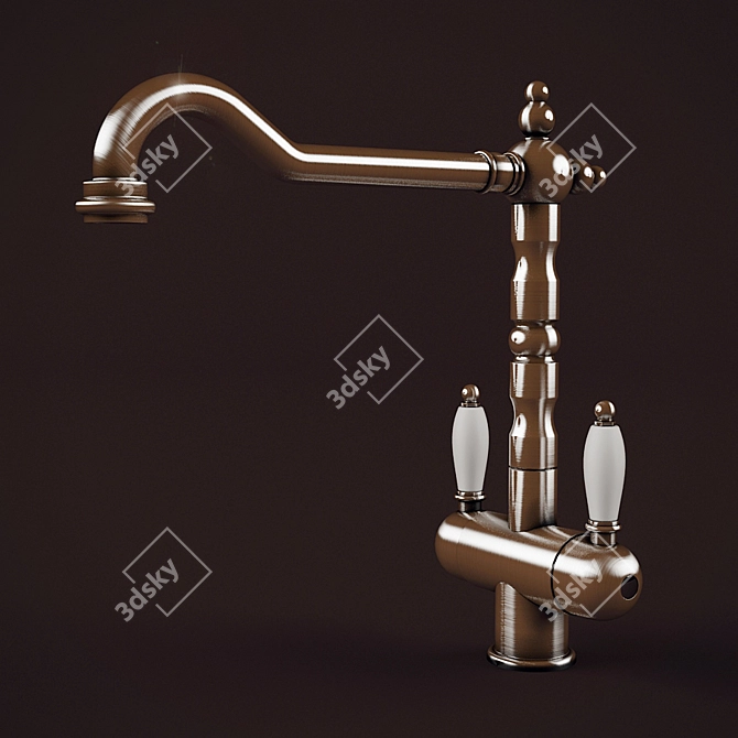 Antique Italian Faucet 3D model image 1