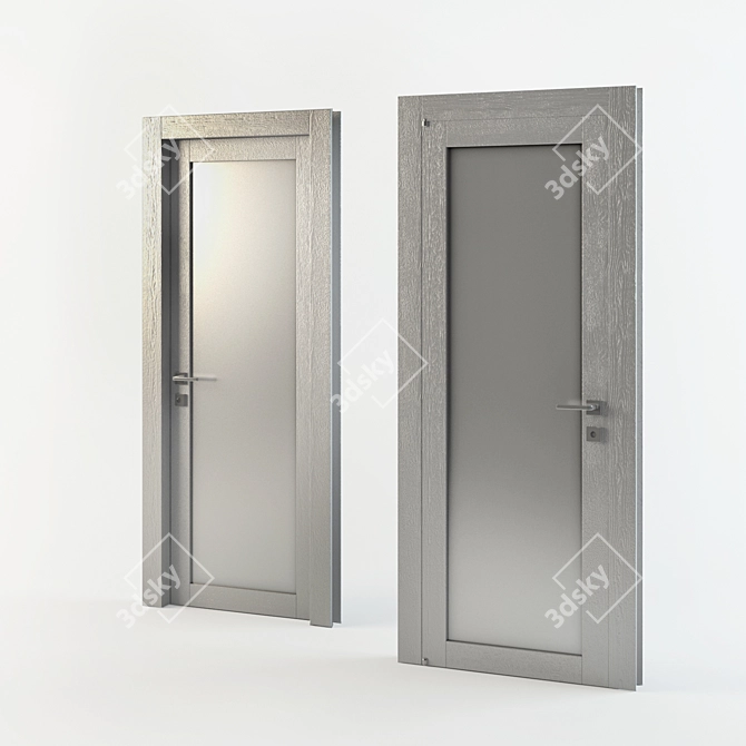 Elegant Barausse Door 3D model image 1