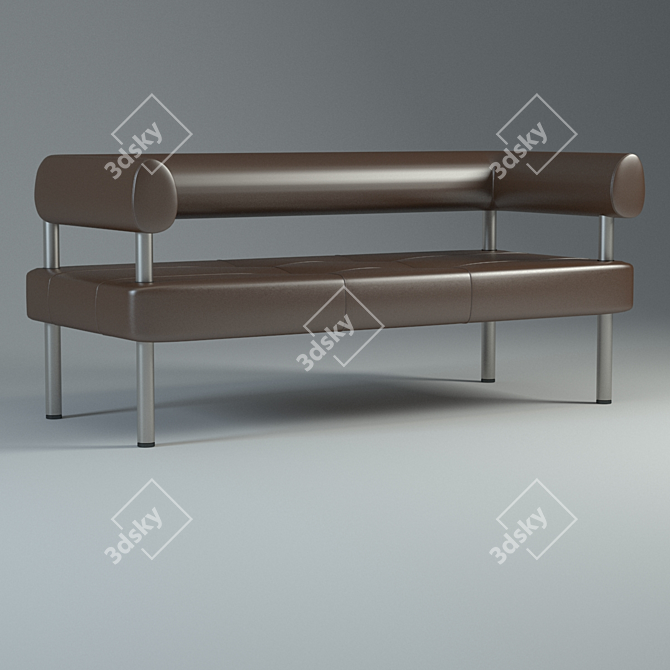 Receptionist Lounge Sofa 3D model image 1