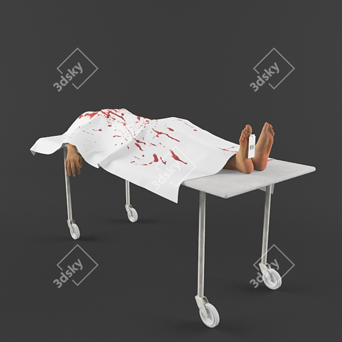 Lifelike Corpse Prop 3D model image 1