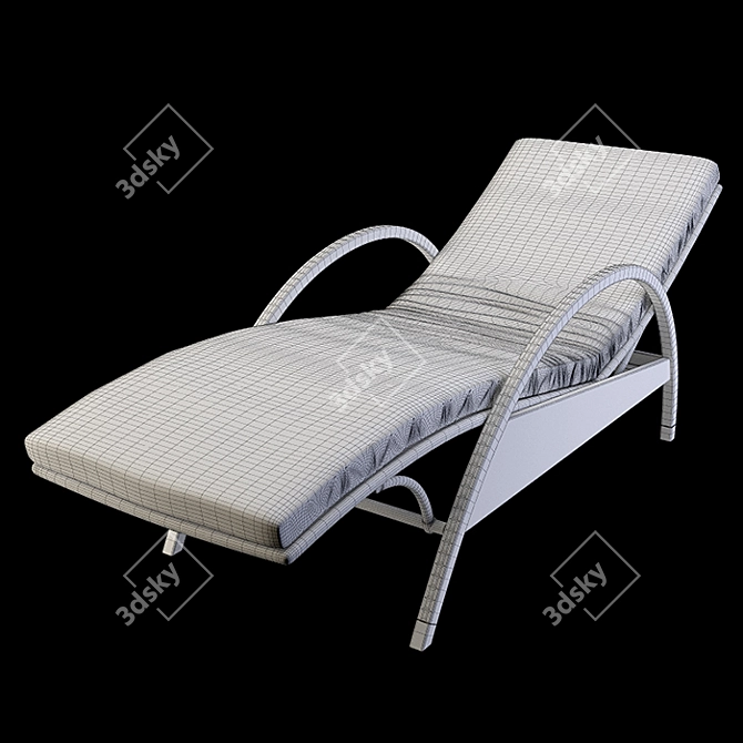 Smania Butterfly Lounge Chair: Elegant Comfort for Relaxation 3D model image 3