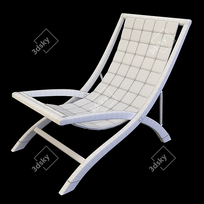 Sleek Smania Agio Lounge Chair 3D model image 5