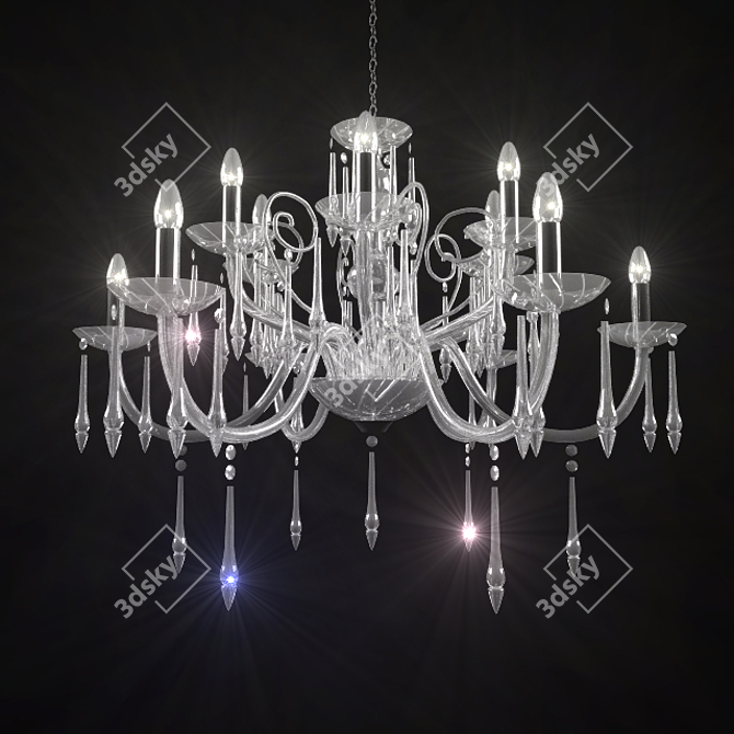 Swarovski Strass Pendant Chandelier 3D model image 1