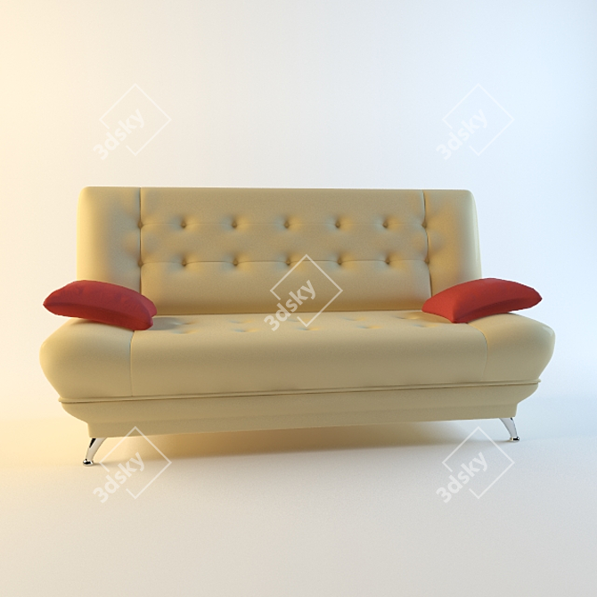 Office Oasis Couch 3D model image 1