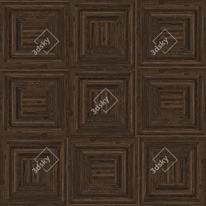 Artistic Parquet Shields 3D model image 1