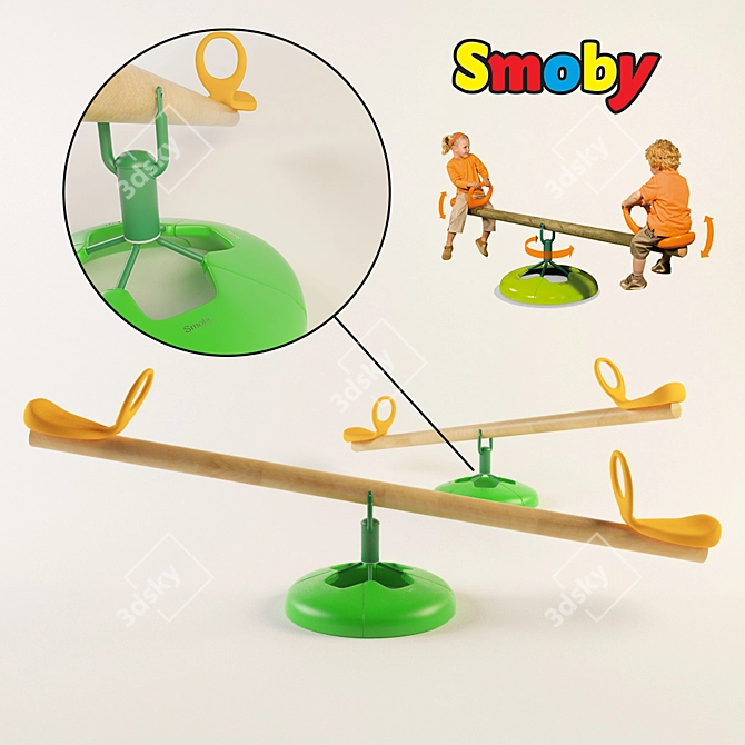 Outdoor Fun: Smoby Swing 3D model image 1