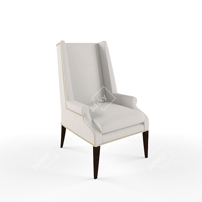 Hickory Chair Martin Host: Loose Cushion 3D model image 1