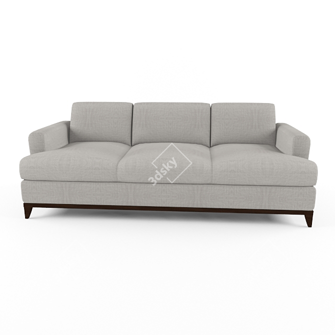 9th Street Sofa: Hickory Chair's Timeless Elegance 3D model image 1