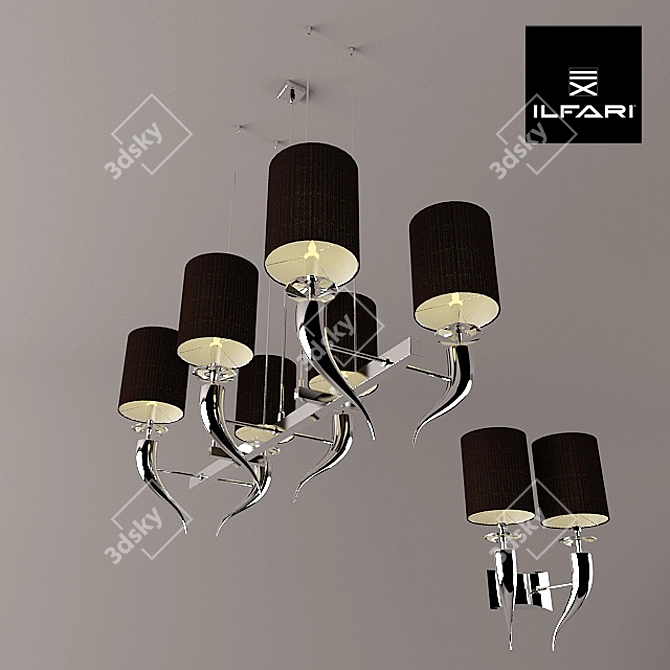 Loving Arms Chandelier & Sconce 3D model image 1