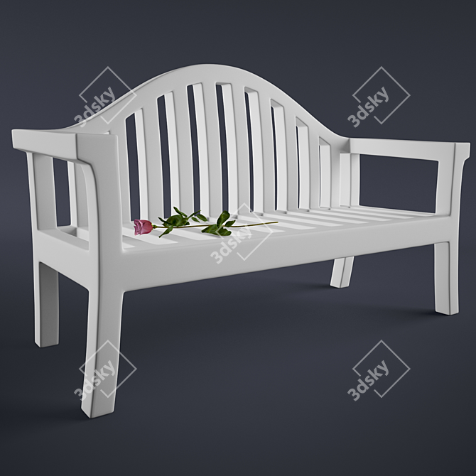 Park Bench 3D model image 1