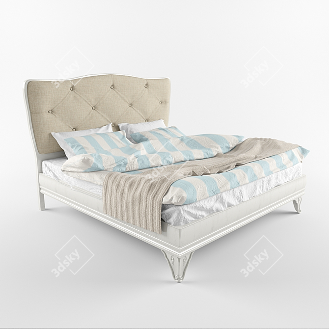 Avenanti King-Size Bed 3D model image 1