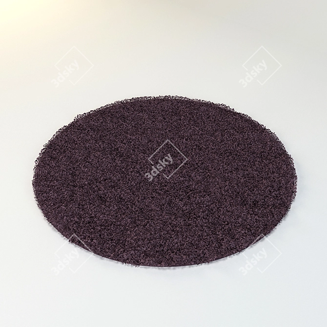 Round Carpet 3D model image 1