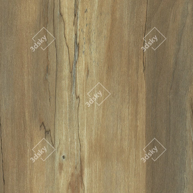 Spalted Maple Texture Board 3D model image 1