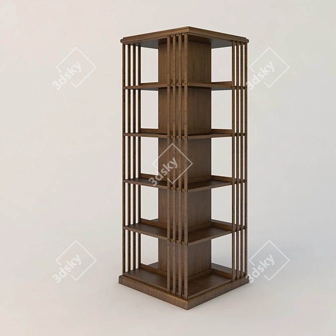 Vintage Revolving Bookmill: Scano Classic 3D model image 1